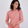 thumbnail image 3 of Real Essentials 2 Pack: Women’s Pajama Set Super-Soft Short & Long Sleeve Top With Pants (Available In Plus Size), 3 of 5