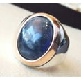 thumbnail image 3 of Labradorite Mans Ring, Natural Blue Fire Labradorite, Unisex Ring, Silver Jewelry, 925 Silver Ring, Birthday Gift, Heavy Men Ring, Arabic Design, Ottoman Style Ring, Christmas, Turkey Mens Signet Ring, 3 of 6