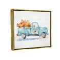 thumbnail image 3 of Stupell Industries Sunflower Market Pumpkin Truck Graphic Art Metallic Gold Floating Framed Canvas Print Wall Art, Design by Katrina Pete, 3 of 6