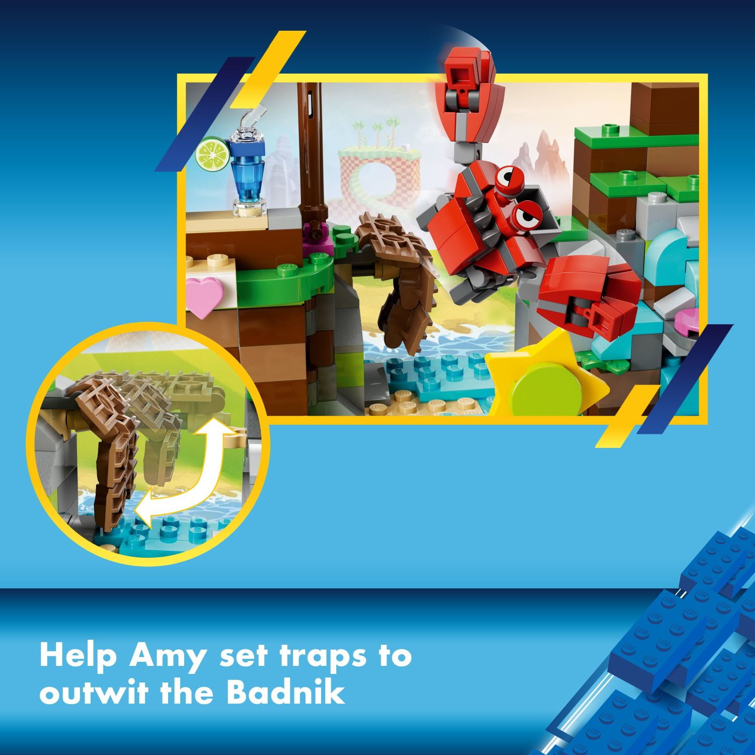 LEGO Sonic the Hedgehog Amy’s Animal Rescue Island 76992 Building Toy Set, Sonic Adventure Toy with 6 Characters and Accessories for Creative Role Play, Fun Gift for 7 Year Old Gamers