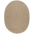 thumbnail image 3 of SAFAVIEH Braided Coleman Solid Cotton Reversible Area Rug, Beige/Brown, 8' x 10' Oval, 3 of 11
