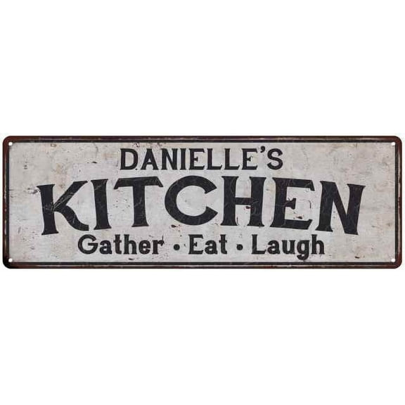 DANIELLE's Kitchen Gift Rustic Chic Decor Gift 6x18 Sign 206180051869