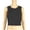 Black, variant on Womens Tank Tops Plus Size Sleeveless Round Neck Solid Color Slim Base Shirt Top Black Free Size