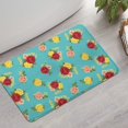 thumbnail image 2 of Pioneer Flower Floral Print Pattern Bathroom Rugs Mat, Non Slip Microfiber Bathroom Rug with Rubber Backing, Soft Mats for Bathroom Floor Tub Shower, 17"x27", 2 of 5