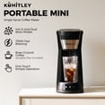 thumbnail image 2 of Kuhitley Single Serve Coffee Maker for Grounds,14oz Hot & Iced Coffee Brewer with 420ml Water Cup,700W Compact Machine with Reusable Mesh Filter,One Cup Coffee Maker for Home Countertop, 2 of 10