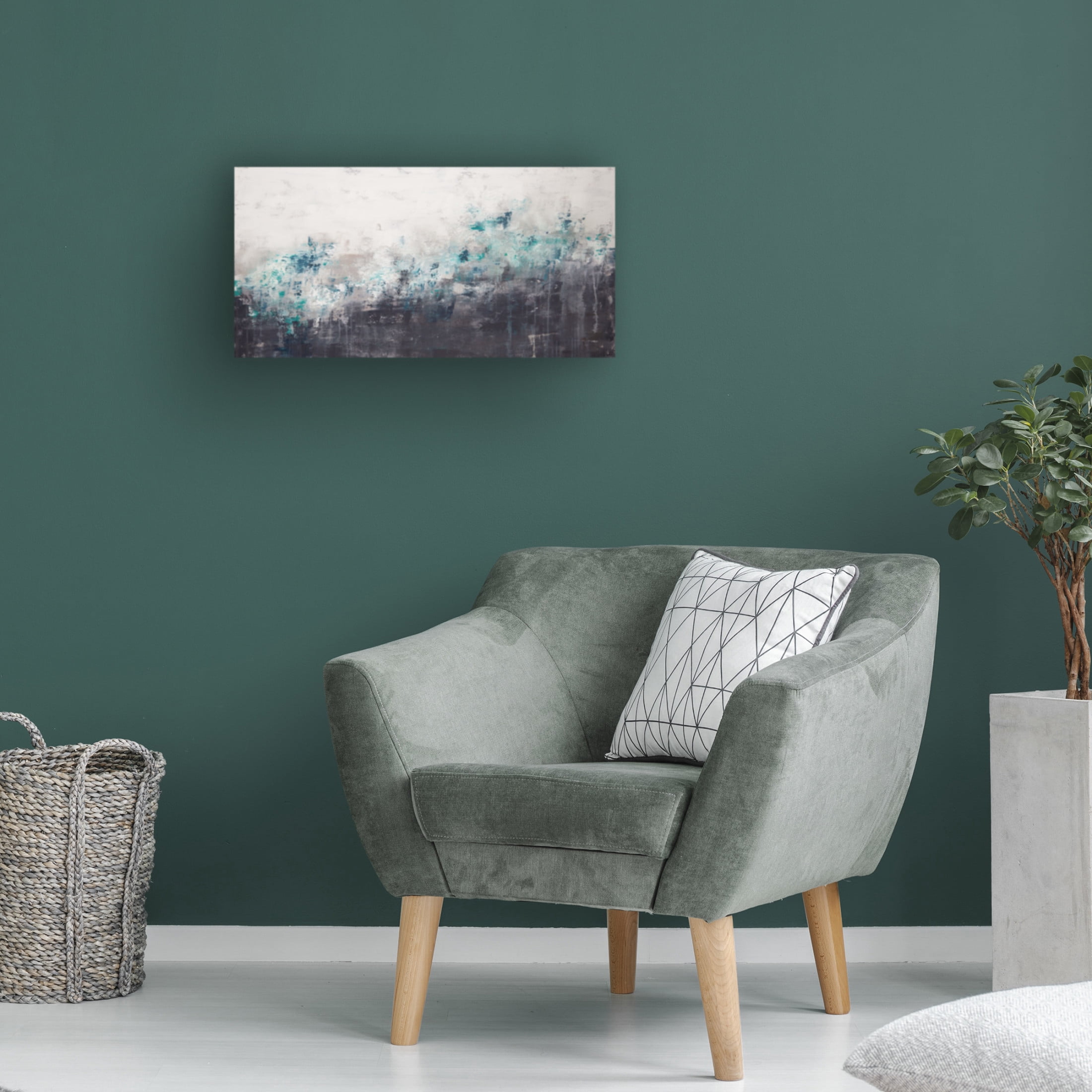 Canvas Wall Art - Hilary Winfield 'Winterscape' Wall Art for Living Room, Bedroom, or Office Décor by Trademark Fine Art - 47 x 24 Inches