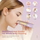 thumbnail image 3 of Afeitadora corporal 2 en 1 de doble cabezal para mujer, resistente al agua, para uso en seco y húmedo, ideal para bikini, axilas, piernas, brazos, cuerpo y rostro, con puerto USB., 3 of 4