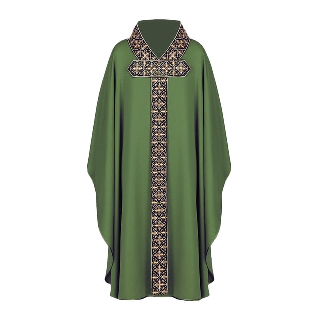 Cleric Robe Gothic Minister Arabic Mass Halloween Prayer Garb Stage Performance Role Play Versatile Wear