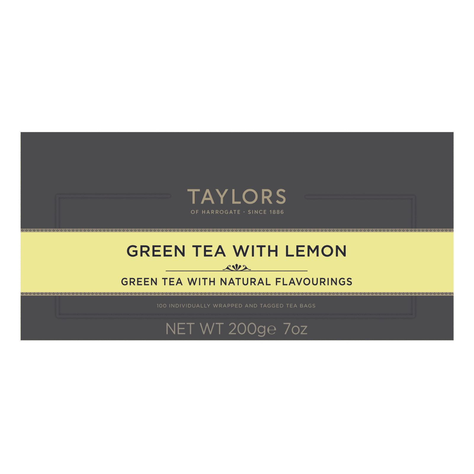 Taylors of Harrogate Green Tea with Lemon, 100 Count (Pack of 1)