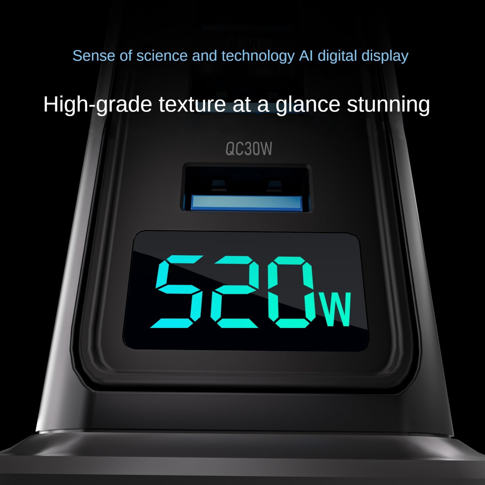 520W Gallium Nitride Charger Multi-Port Desktop Charging Station Fast Charging Head for Apple Laptop Power Adapter