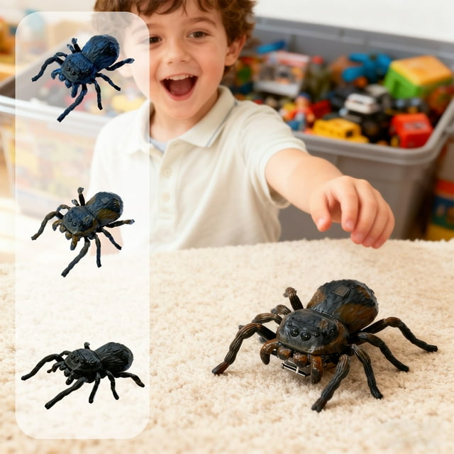 Blaxill Jouet pour Enfants Modèle d'Insecte Rampant / Chaîne de Simulation Enroulée / Jouet Éducatif et Divertissant en Plastique / Taille Compacte 10x8x4cm / Environ 35g / Idéal pour Jouer en Extérieur et Intérieur