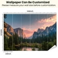 thumbnail image 3 of Peel and Stick Wallpaper Waterproof Tunnel View Sunrise Yosemite National Park CA Wall Mural Decor Self Adhesive and Removable 100in x 144in, 3 of 8