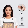 thumbnail image 6 of Fuzoiu Cute Bee Print Waterproof Apron, Kitchen Apron for Women Men Chef, Apron for Christmas Dinner Party Cooking Baking Crafting House Cleaning Kitchen, 6 of 7