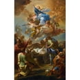 thumbnail image 2 of Corrado Giaquinto 11x14 Black Ornate Wood Framed Double Matted Museum Art Print Titled: Assumption of the Virgin, 2 of 5