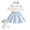 Z01 Blue, variant on JUMEYU Baby Clothes for Girls Newborn Baby Girl Clothes Infant Romper Floral Suspender Dress Ruffle Sleeve Bodysuit Outfit Jumpsuit Headband Spring Summer 0 3 6 9 12 18 24 Months (Pink,3-6 Months)