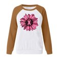 thumbnail image 4 of Qiopertar Mode Femmes Imprimé Col Rond Pull Manches Longues Blouse Confortable Chandail en Molleton Liquidation Livraison Gratuite à Moins de 5$ jusqu'à 90 % de Réduction, 4 of 4