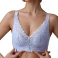 thumbnail image 3 of Abcnature Plus Size Bras for Women Comfortable Breathable no Steel Sexy Lace Gathering Adjustment Lift Bras, 3 of 5