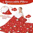thumbnail image 3 of Red Christmas Snowman Pattern Toddler Nap Mats for Kids Preschool,50"x20" Sleeping Mat Bag or Kids,Toddler Sleeping Bag,Toddler Nap Mat or Daycare, 3 of 6