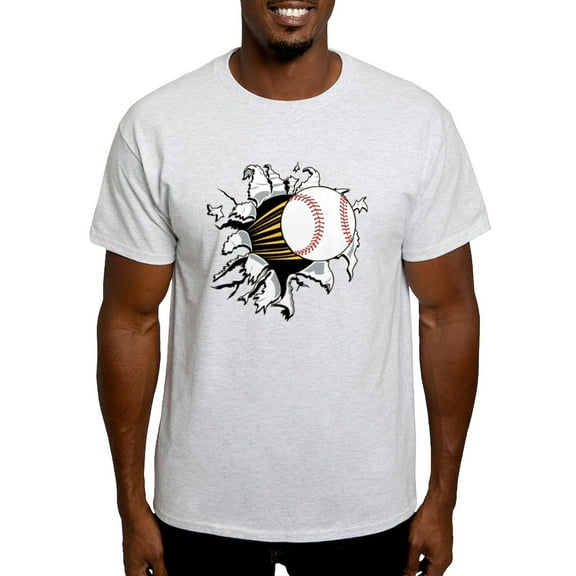 CafePress - Baseball Burster Light T Shirt - Men's Classic Graphic T-Shirt