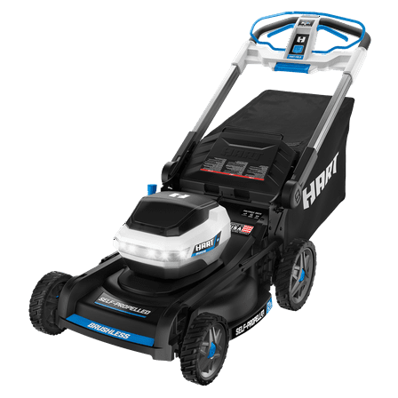 HART 40-Volt 21-inch Supercharge 3-in-1 Self-Propelled Mower Kit, (2) 6.0Ah Lithium-Ion Batteries