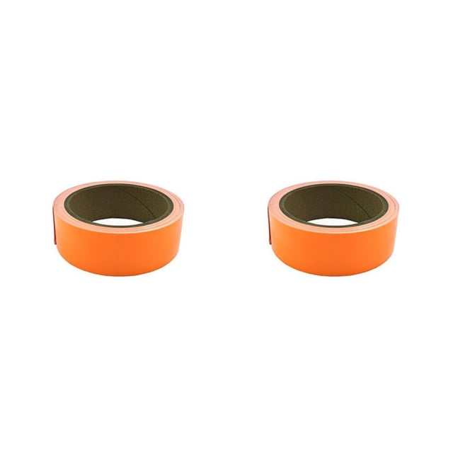Matsuzay Cinta de advertencia luminosa para Hotel en casa, tira de seguridad autoadhesiva para pasarela, cintas adhesivas resistentes al agua, Naranja 25 mm 2piezas