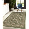 thumbnail image 4 of Floral Decorative Rug, Blossoming Flowers with Petals and Swirling Ivy Branches Leaves Illustration, Quality Carpet for Bedroom Dorm and Living Room, 6 Sizes, Pale Olive, by Ambesonne, 4 of 4