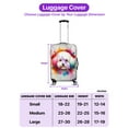 thumbnail image 5 of Watercolor Drip Bichon Frise Pop Art Colorful Portrait Artwork Travel Luggage Cover Bichons Dog Lovers Gifts Idea Suitcase Dust Protective Decor - 01009, 5 of 5