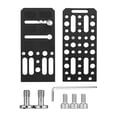 thumbnail image 2 of Soporte Andoer - Soporte universal de placa en forma de L Soporte de placa de 1/4 y 3/8 pulgadas Montaje de tornillo Soporte de aleación de aluminio para grabación de video vertical para Canon Nikon C Andoer Soporte, 2 of 7
