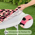 thumbnail image 5 of Pink and Black Of Leopard Print Round Fitted Tablecloth with Elastic Edge,Dining Table Cover Waterproof,Outdoor Round Tablecloth for Camping,Dining,Indoor and Outdoor, 5 of 7