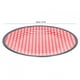 thumbnail image 4 of Plato de cena Plato de cocina Restaurante duradero para el hogar Cuadros rojos Khall Tendencias, 4 of 6