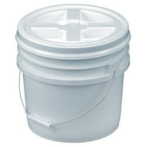 Bucket Kit, 3.5 Gallon Bucket with White Gamma Seal Screw-on Threaded Lid