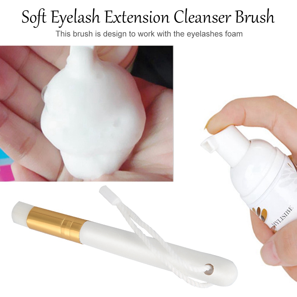 Ccdes Soft Eyelash Extension Cleanser Brush Eyelash Cleansing Brush For Use With Eyelashes Foam