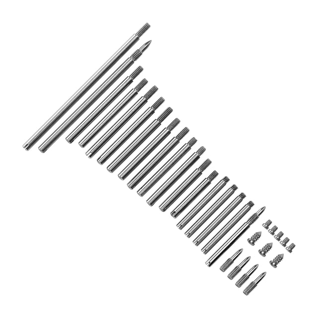 Peahefy Pièces de Réparation de Clarinette Remplacement, Kit de Vis de Réparation, Clarinette Pièces de Réparation Fixation Rouleau à Vis Remplacement Outil de Service Instrument à Vent Ensemble