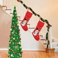 thumbnail image 6 of Moocorvic Christmas Stockings for Christmas Tree Hanging Ornaments for Family Christmas Holiday Decorations DIY Craft Gifts Bag, 6 of 7