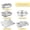 5, variant on 5-Piece Stainless Steel Bakeware Set for Toaster Oven Baking Roasting