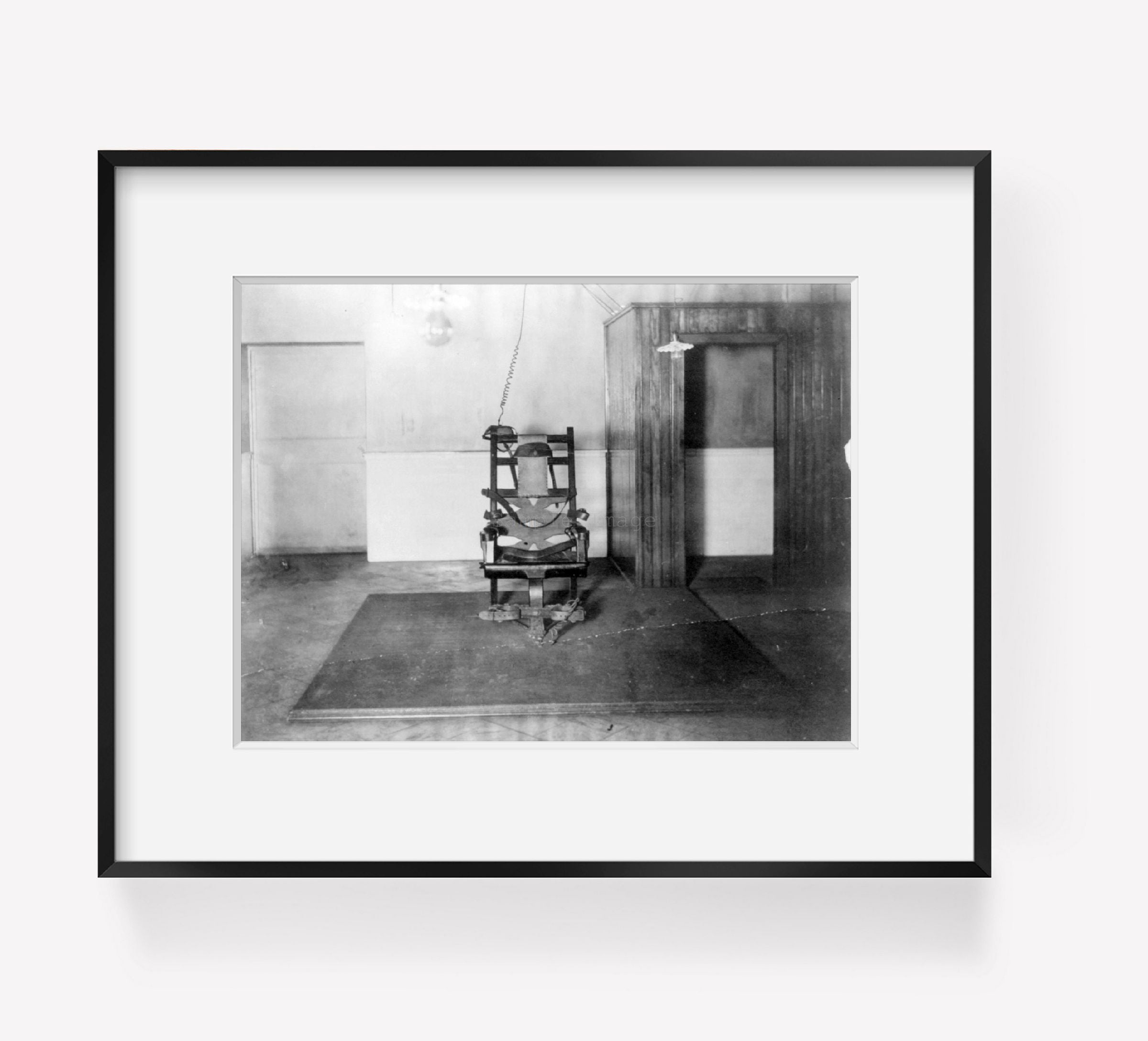 Photo Photo of the Electric Chair, Auburn State Prison, New York, NY, c1908, empty r