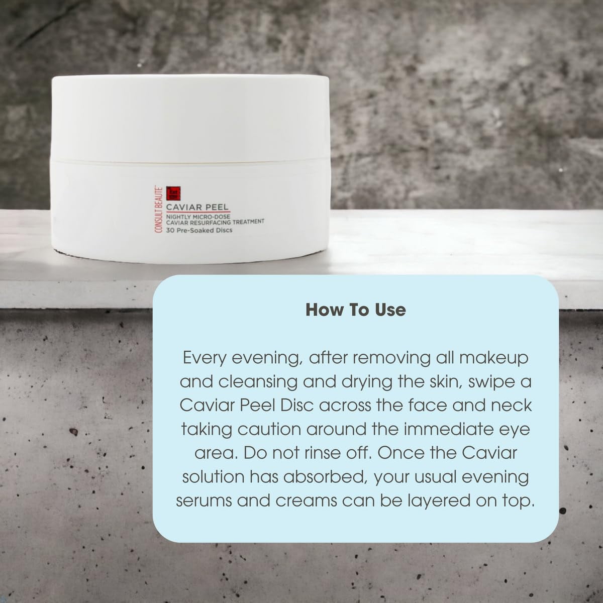 Consult Beaute Caviar Peel Nightly Micro-Dose Skin Resurfacing Pads, 30 Count