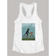 thumbnail image 3 of Black Labrador On A Bicycle Racerback Tank Women -Fab Funky Designs, Female x-Large, 3 of 4