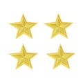 thumbnail image 1 of 10pcs Small Five-pointed Star Embroidery Cloth Patch Decorative Patch Clothes Badge for T-shirt Jeans Skirt (Yellow), 1 of 2