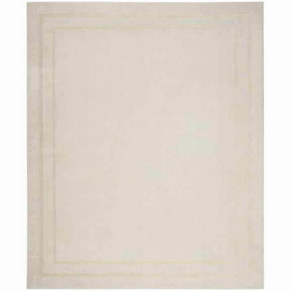 HomeRoots 573247 12 x 15 ft. Ivory & Gold Indoor & Outdoor Rectangle Area Rug