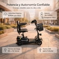 thumbnail image 3 of Silla Ruedas Scooter Eléctrica Recargable 8Km Asiento Respaldo Ajustable Plegable Estructura Acero Soporta 150Kg, 3 of 7
