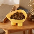 thumbnail image 7 of Cat Bowl Anti-Vomiting Tilted Elevated Cat Food Bowl Whisker Friendly Slanted Feeding Bowls with Shallow & Tall Design Yellow, 7 of 7