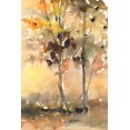 thumbnail image 2 of Dixon, Samuel 17x24 Gold Ornate Wood Framed with Double Matting Museum Art Print Titled - Fall Foliage Watercolor II, 2 of 4