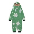thumbnail image 2 of Odeerbi Matching Family Christmas Pajamas Sets Parent-Child Warm Hooded Jumpsuit Halloween Printed Home Wear Jammies Set Loungewear Sleepwear for Kids, 2 of 5