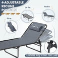 thumbnail image 6 of ELPOSUN Adjustable Patio Zero Gravity Chair with Cup Holder - Black, 6 of 7
