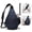DARK BLUE, variant on 19L Water-Resistant Sling Backpack for Men, Crossbody Travel Bag with 8 Pockets for Hiking, Outdoor & Daily Use, Black