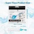 thumbnail image 3 of Super Dental Floss, Suitable for Braces, Super Dental Floss Threader, Periodontal Floss, Orthodontic Threader, 3 of 4