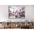 thumbnail image 2 of Original Design Pretty Pink Paris Fine Art Canvas, 2 of 2