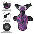 thumbnail image 6 of Pet Vest For Walking With Handle Adjustable Reflective Dog Cat Harness Zebra Print, 6 of 7