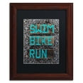 thumbnail image 2 of Trademark Fine Art 'The Triathlete' Canvas Art by Nicole Dietz, Black Matte, Wood Frame, 2 of 4